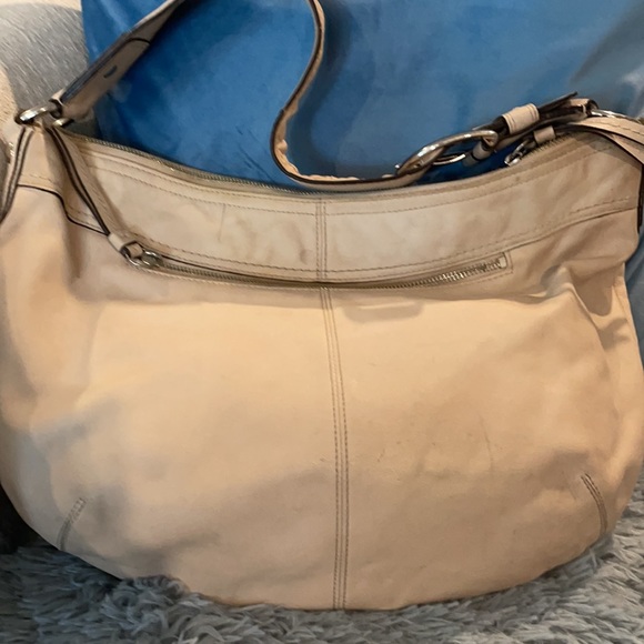 Beige Coach Soho Leather Hobo Bag - Picture 7 of 16